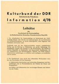 Information 4/78 Kulturbund der DDR