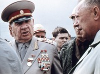 Marschall W.I. Tschuikow an Seelower Gedenkstätte