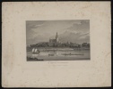 Die Domkirche in Brandenburg aus Richtung Nordwesten vom Grillendamm aus, Blatt 14/60 aus der Serie: Brandenburgisches Album, Hamburg 1860