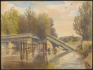 Die zerstörte Luckenberger Brücke in Brandenburg