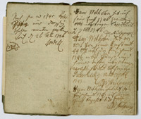 Handschriftl. Aufzeichnungen - Buch 1744